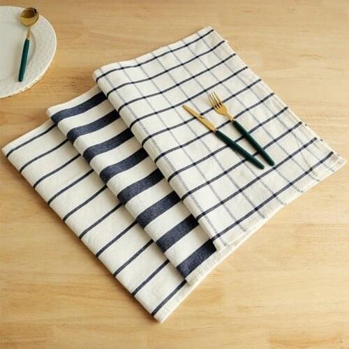 Cotton Napkin Party Table Cloth Dinner Restaurant Home Wedding Cotton Fabric Cofee Table Decor Mats Cover Cloth White Tablecloth
