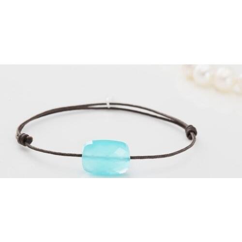 2021 Factory Limited Brand Crystal Adjustable flexible GoldFish Rope Cerulean Crystal Jewelry Adjust Leather Holiday Jewelry