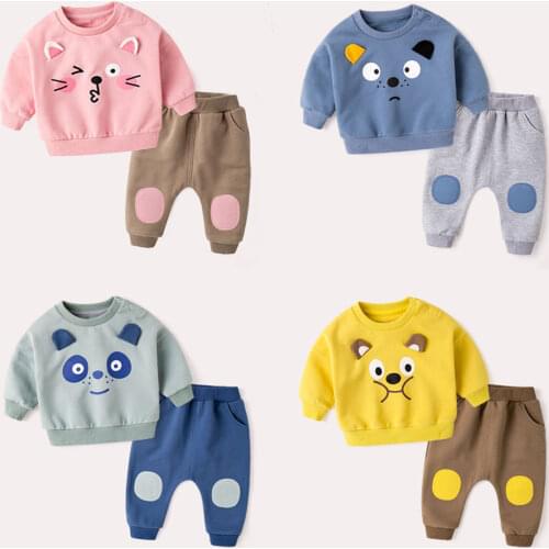 0 to 36M Baby Boy Clothing Suits Spring Autumn Casual Baby Girl Clothes Sets Kids Set Children Suit Sweatshirts+Pants