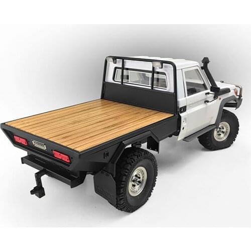 Metal Rear Trail Bed Plank Back Bucket for 1/10 killerbody LC70 RC Car Accessories