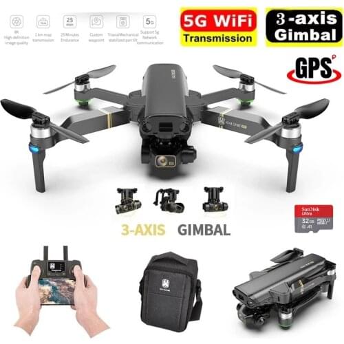 2021 NEW GPS Drone 8k Dual HD Camera Professional 3-Axis Gimbal Professional Anti-Shake 5G Wifi FPV Foldable RC Quadcopter Toy