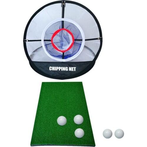 Portable golf hole cut club target net set swing net set set golf net