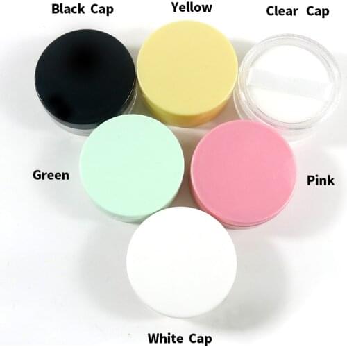 1 X 5g Empty Loose Powder Box Jar With Sifter Powder puff Case Facial Blush Container Eyeshadow Cosmetic Jars 30g for cream