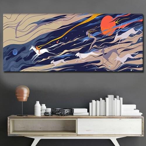 Coloring by numbers chase digital paint by numbers abstract oil painting diy digital painting modular painting