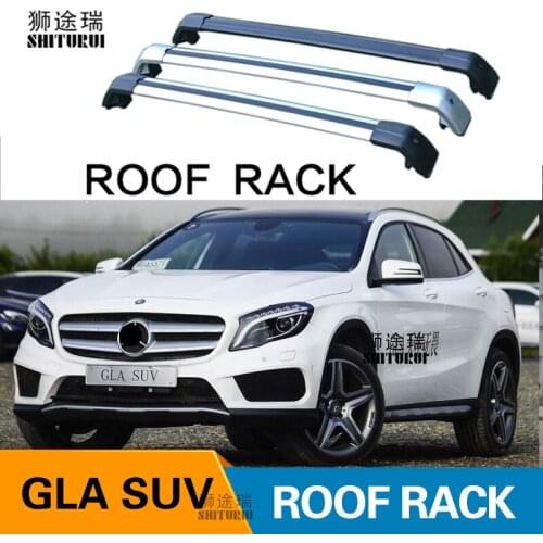 SHITURUI 2Pcs Roof Bars for Mercedes-Benz GLA SUV 2013-2020 X156 Aluminum Alloy Side Bars Cross Rails Roof Rack Luggage