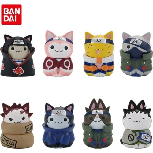 8PCS/Set Anime Naruto Figures Kawaii Toys Mini Q Version Doll Modle Action Model Figure Cartoon Kids Gift Toys Suit Dropshipping