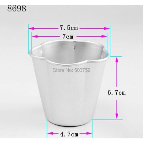 BAKEST 50pcs per lot 3d Wedding Aluminum Alloy Cake Baking Mold