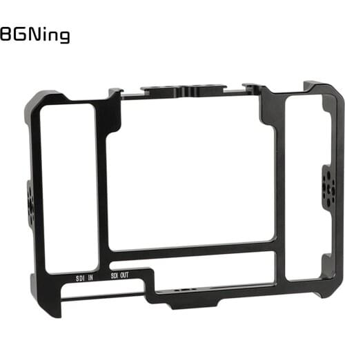 BGNing 5inch Monitor Form-fitting Cage Armor Bracket For FeelWorld LUT7 With 1/4"-20 Mounting Holes for LUT7S 7" Monitor