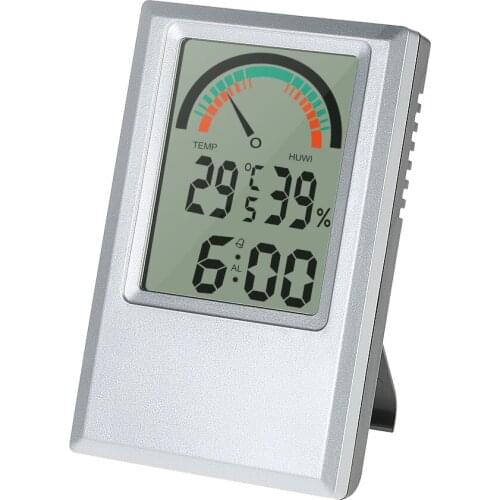 Digital Temperature Humidity Garden Lawn Meter Sensor Max Min Value Alarm Clock Comfort Level Testing Tools Indoor And Outdoor