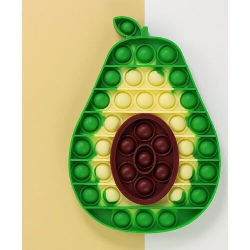 Fidget Toy Autism Anti Stress Reliever Toys Adult Child Desktop Educational Toy for Children Push Bubble Sensory Avocado Shape
