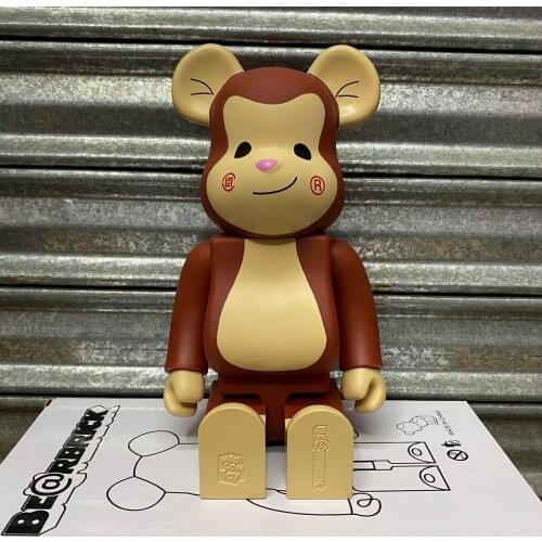 Bearbrick 400% Monkey Bearbrickly PVC Bear Block Action Figure Toy 28CM