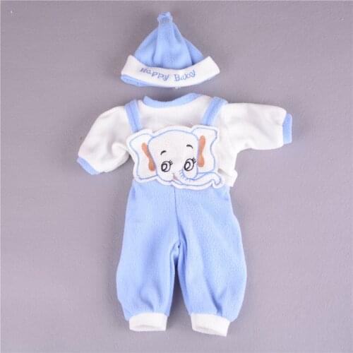 3pcs/set Best Gifts For 50cm Reborn Baby Doll Pick Fashion Doll Clothes Hat Suit 4 Colors