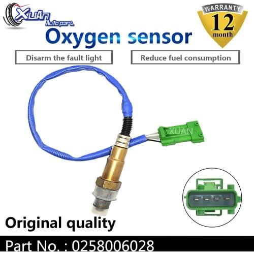 XUAN Lambda Oxygen O2 Sensor 0258006028 For Peugeot 1007 206 207 306 307 308 406 806 807 HOGGAR PARTNER EXPERT 94-14