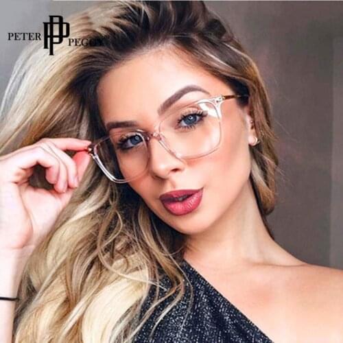 Fashion Computer Glasses Metal Glasses Frames Cat Eye Retro Men Women Optical Eyewear Transparent Lens Reading Glasses