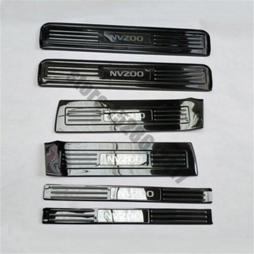 High quality Stainless Steel Car door cover outside door sill plate Scuff Plate/Door Sill For Nissan nv200 2018 Car styling
