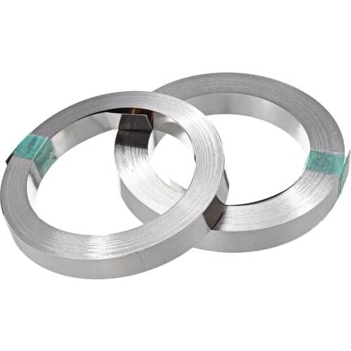 0.12mm/0.15mm x 8mm x 10m 18650 Li-ion Battery Nickel Sheet Plate Nickel Plated Steel Belt Strip Connector