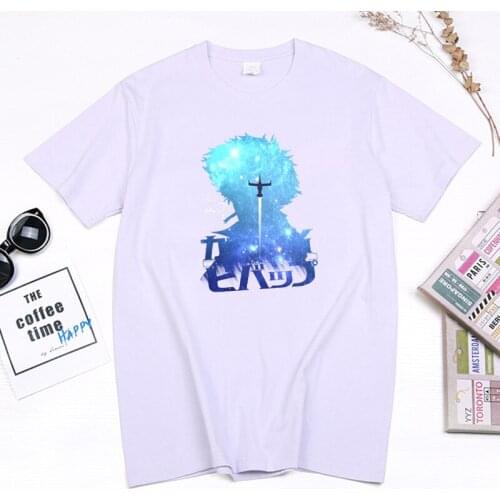 Nostalgic Anime Cowboy Bebop Tshirt Spike Spiege Aesthetic Manga Graphic Tops Summer Casual Women Camisetas Ropa Mujer Tee