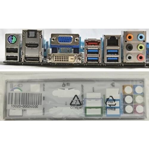 New I/O shield back plate of motherboard for M4A88TD-M P7H55-M PRO M4A88T-M/USB3 just shield backplate Free shipping