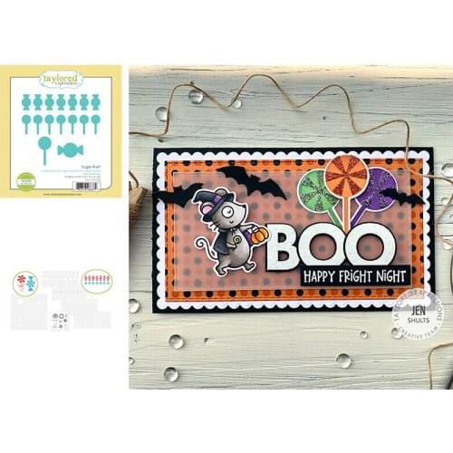 New Sugar Rush Lollipop Metal Cutting Dies and Silicone Stamps Stencil DIY Scrapbooking Paper Handmade Album Stamp Die Sheets