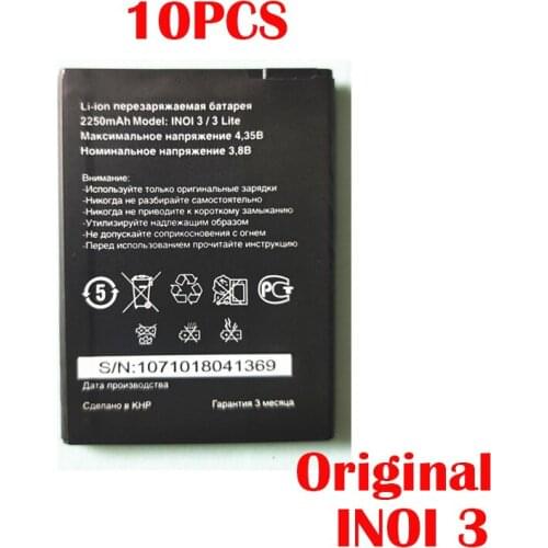 Original 10PCS 2250mAh inoi3 Battery For INOI 3 Lite INOI3 Lite Phone In Stock NEW Production High Quality Battery+Tracking Code