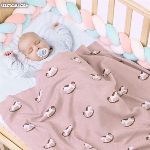 Newborn Baby Swaddle Warp Blanket Cotton Knitted Baby Blanket Baby Receiving Blanket Infant Baby Bedding crib Stroller Blanket