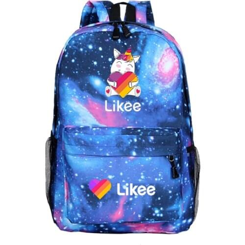 Students Boys Girls Bags Fashion Likee School bag Russia Style Likee App LIKEE Backpack kids Teens Daily Backpack back to school