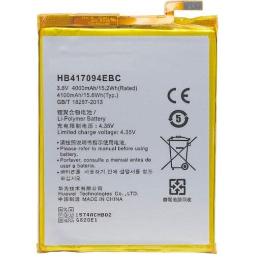 Replacement Phone Battery HB417094EBC For Huawei Ascend Mate 7 MT7 TL00 TL10 UL00 CL00 4000mAh