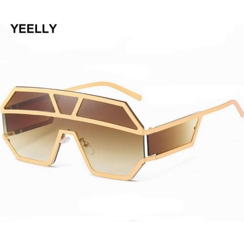 New Cross-section Sunglasses Ocean Fashion Glasses Wholesale Trend Personality Big Box Universal Eyewear 1639 Men Semi-rimless