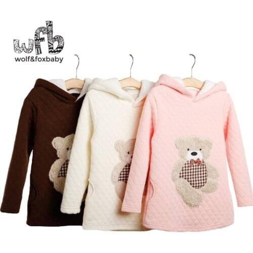 3-10years Long Sleeve sweatshirt hoodies coat thickened baby kids children girls boys Clothes Infant spring autumn winter