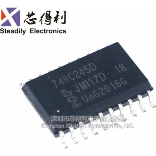 10pcs/lot Wide-Body 7. 2MM 74HC245D ba tong Phase Tristate Bus Transceiver Sop-20