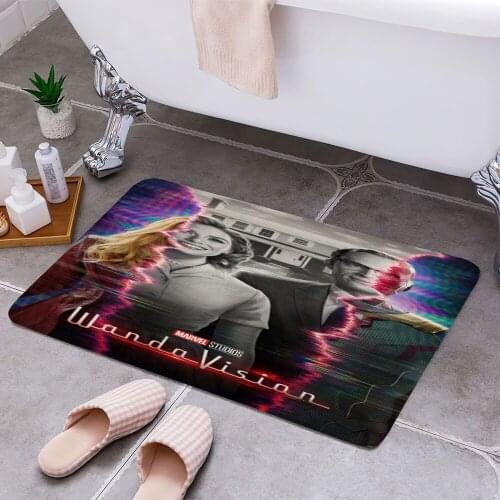 Wanda Vision Poster 2 3D Print Doormats Rectangle Non-Slip DoorMat Bedroom Kitchen Entrance Print Door rugs Dropshipping