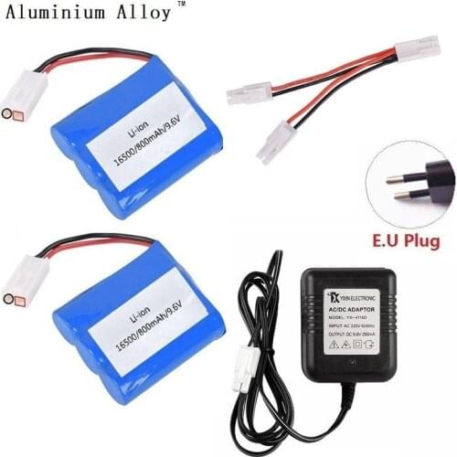 EL-2P Plug 9.6V Battery charger for JYRC S911 9115 9116 S912 rc Car Upgrade spare parts Double battery cable new Battery 800mah