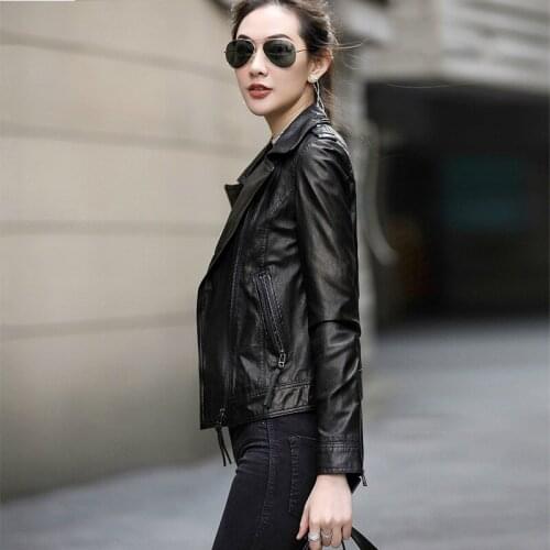 Leather Jacket Women 2020 Sheepskin Genuine Leather Jacket Motorcycle Real Leather Jacket Plus Size Chaqueta Mujer OT1703 YY621