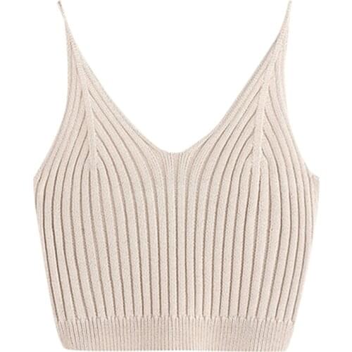 Womens Summer Basic Sexy Strappy Sleeveless Racerback Crop Top