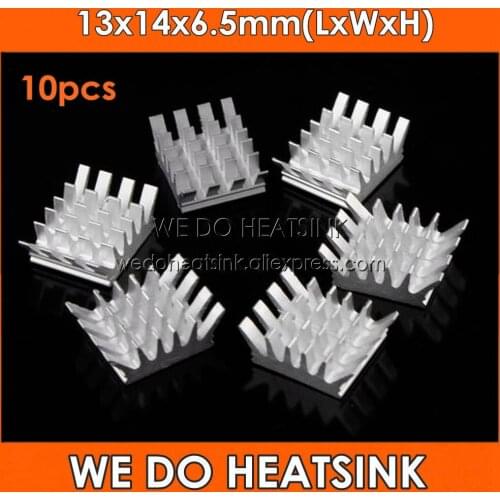 10pcs Aluminum Spiky Silver 13x14x6.5mm Heatsink, Free Shipping