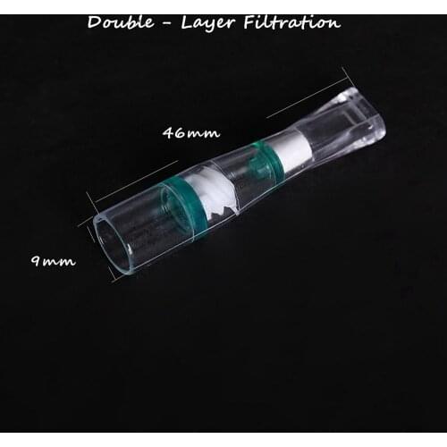10pcs/lot Disposable Cigarette Holder Filter Reduce Tobacco Tar and Nicotine,WL118 Filter Cigarette wih Double-layer Filtration