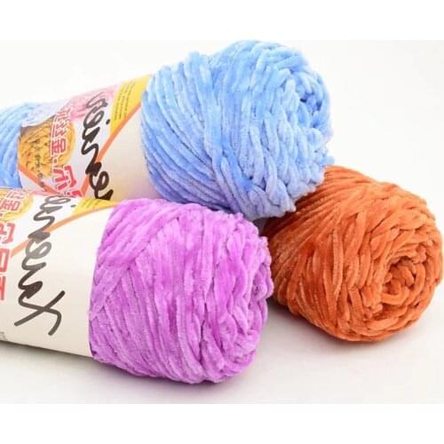 100g/Ball Wool Chenille Gold Velvet Yarn Himalayas Dolphin Baby Milk Cotton Yarn Warm Scarf Line Hand-Knitted Crochet Thread
