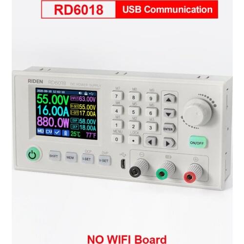 60V 18A RD6018 RD6018W USB WiFi DC to DC Voltage Step Down Power Supply Module Buck Converter Voltmeter Multimeter