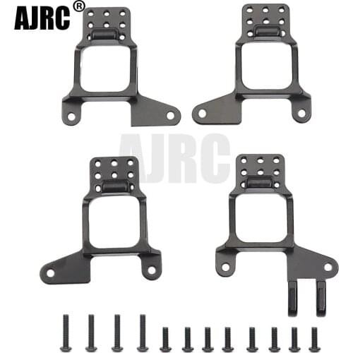 AJRC 4PCS Aluminum Front & Rear Shock Towers Mount for 1/10 RC Crawler TRX-4 Bronco k5 g500 Defender TRX4 8216 Upgrade Parts
