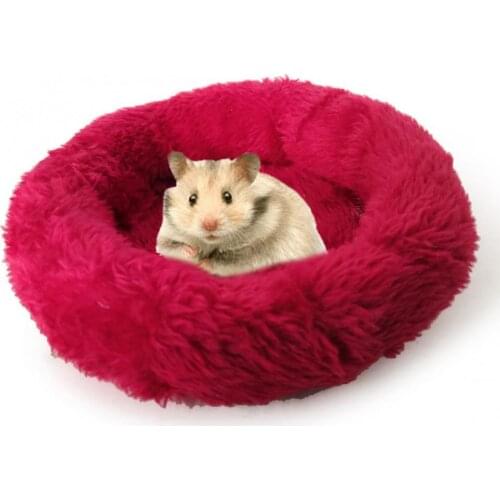Hamster Nest Pad Velvet Warm Pet Nest Cotton Cushion Hamster Hedgehog Chinchilla Rabbit Pet Bed 6 Colors S/L Pet supplies