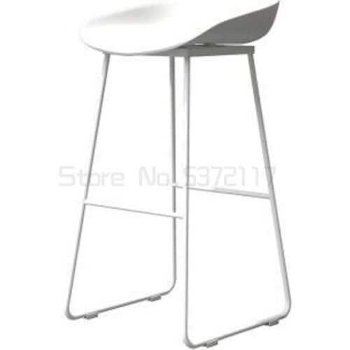 Bar chair leisure home modern simple creative iron bar chair front desk Nordic coffee stool