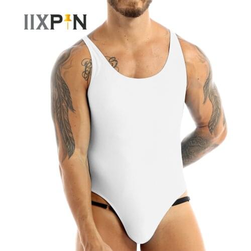 Bodysuit Men Spandex Corset High Elasticity One-piece Fitness Clothing Shapers Slim Corrective Body Sculpting Pulling Underwear