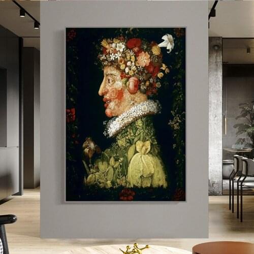 Large Size Flowers Man Classical Oil Painting Print on Canvas Art Posters and Prints Famous Art Picture Home Decoration Cuadros