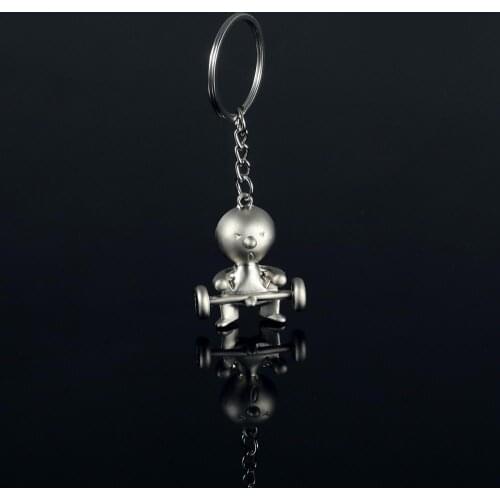 Mr.P keychain key ring creative cartoon key chain key holder cute portachiavi chaveiro llaveros hombre bag charm