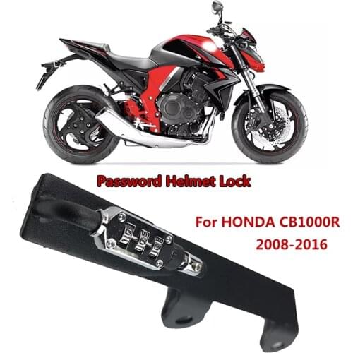 CB1000R Helmet Lock Password Mount Hook Black Side Anti-theft Security Fits for HONDA CB 1000R 2008 2009 2010 2011 2012-2016