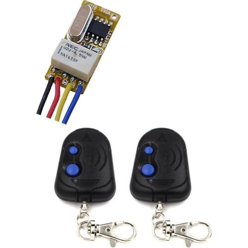 DC3V 3.6V 3.7V 5V 6V 7.4V 9V 12V Micro Remote Control Switch RF Remote Switch Micro Receiver Transmitter 315Mhz/433Mhz