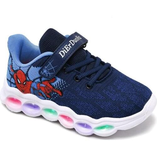 Children Boy Girl LED Light Up Sneaker Shoe Kids Boys Gilrs Fashion Casual Glowing Luminouse Tennis Sneakers Shoes with Lights