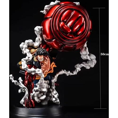 50cm One Piece GK Action Figure Monkey D Luffy Gear 4 OverSize PVC Anime Model Collection toys doll gift