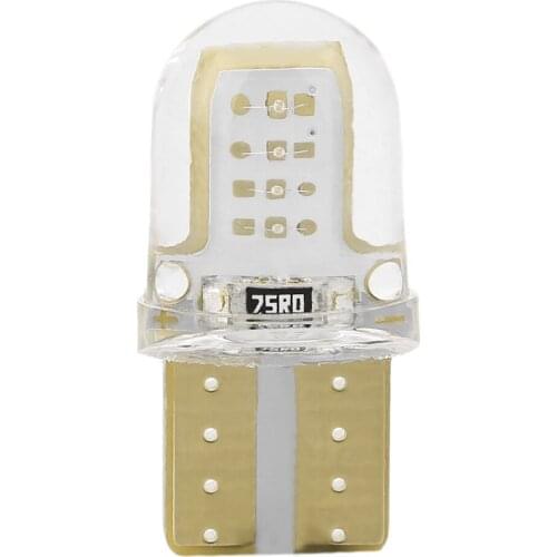 ICOCO 10pcs/set Car LED Bulbs License Lights Reading Lights Waterproof Short Type Silicone Vehicle Plate Light Bulbs