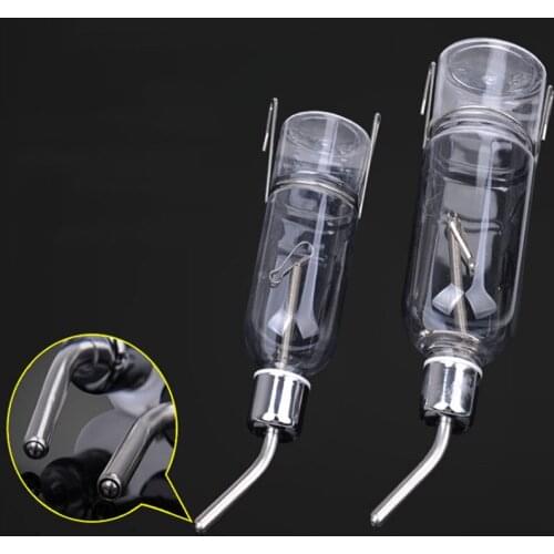 Parrot Bird Feeders Food Bowl Drinker Automatic Feeding Water Bottle With Stainless Steel Ball Dispenser Pet Bird Cage Feeding